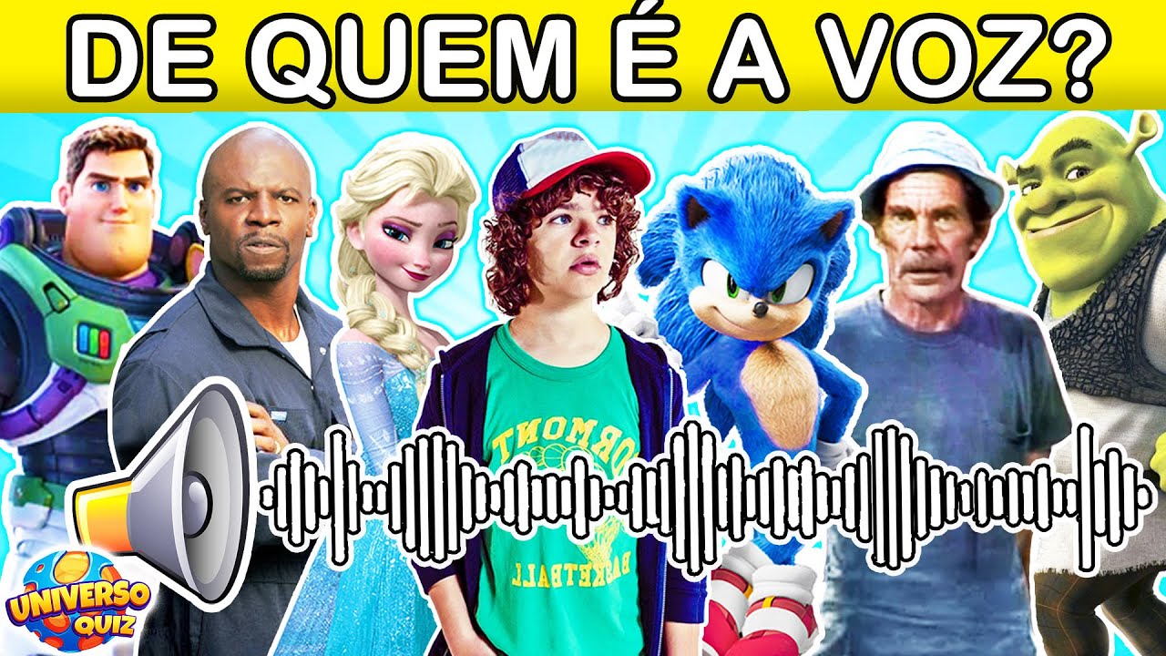 Adivinhe o PERSONAGEM pela VOZ Filmes e Séries Parte 2 Desafio das