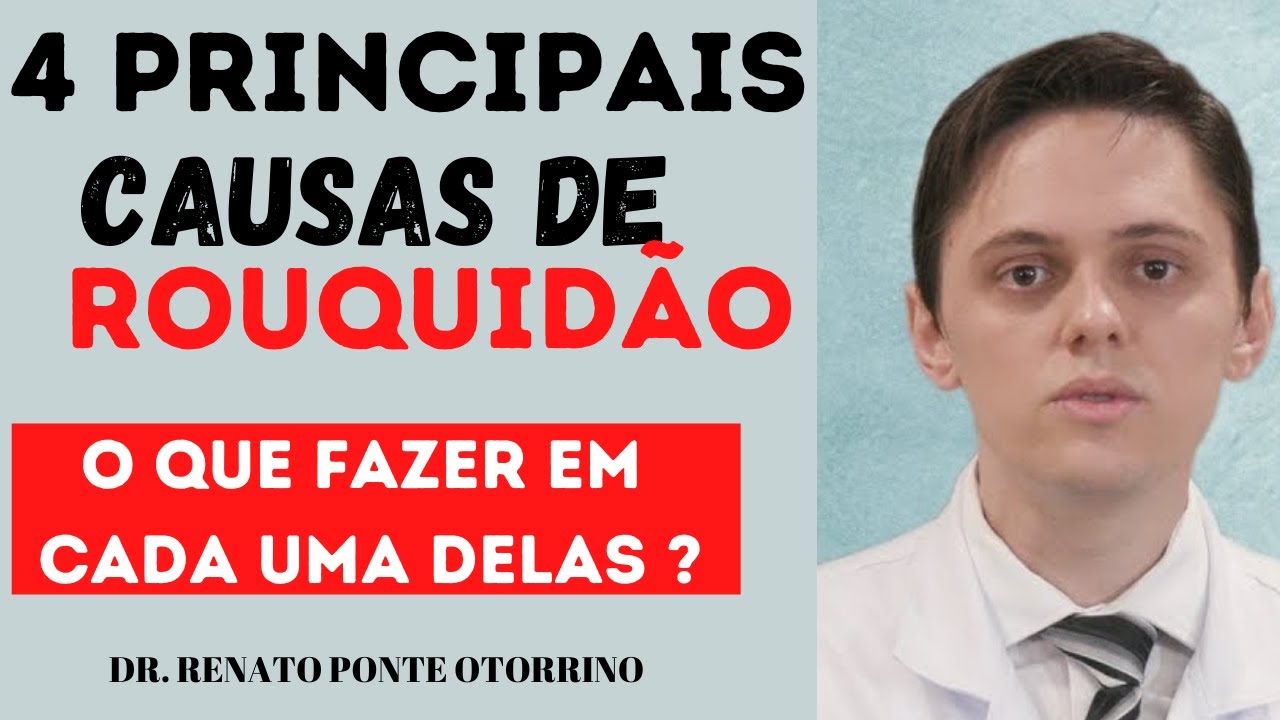 O Que Fazer no Caso de Rouquidão (disfonia)? | Dr Renato Ponte
