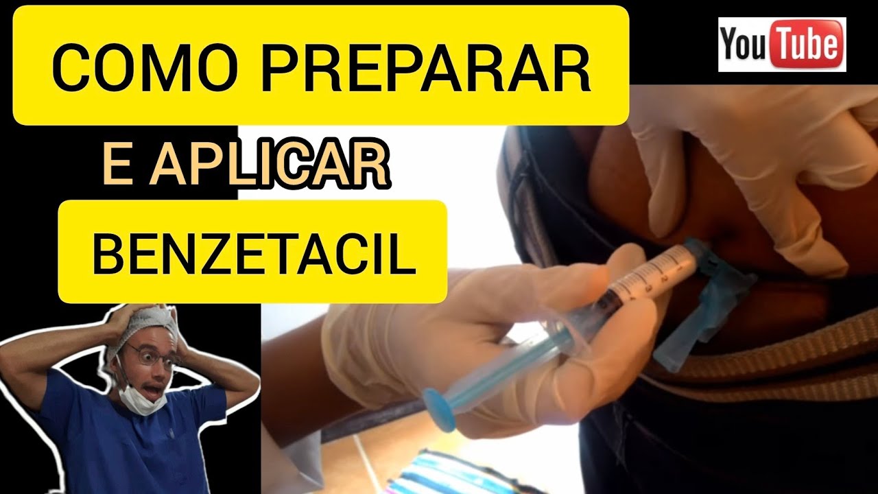 Como preparar e aplicar Benzetacil, como fazer injeção Intra-muscular ...