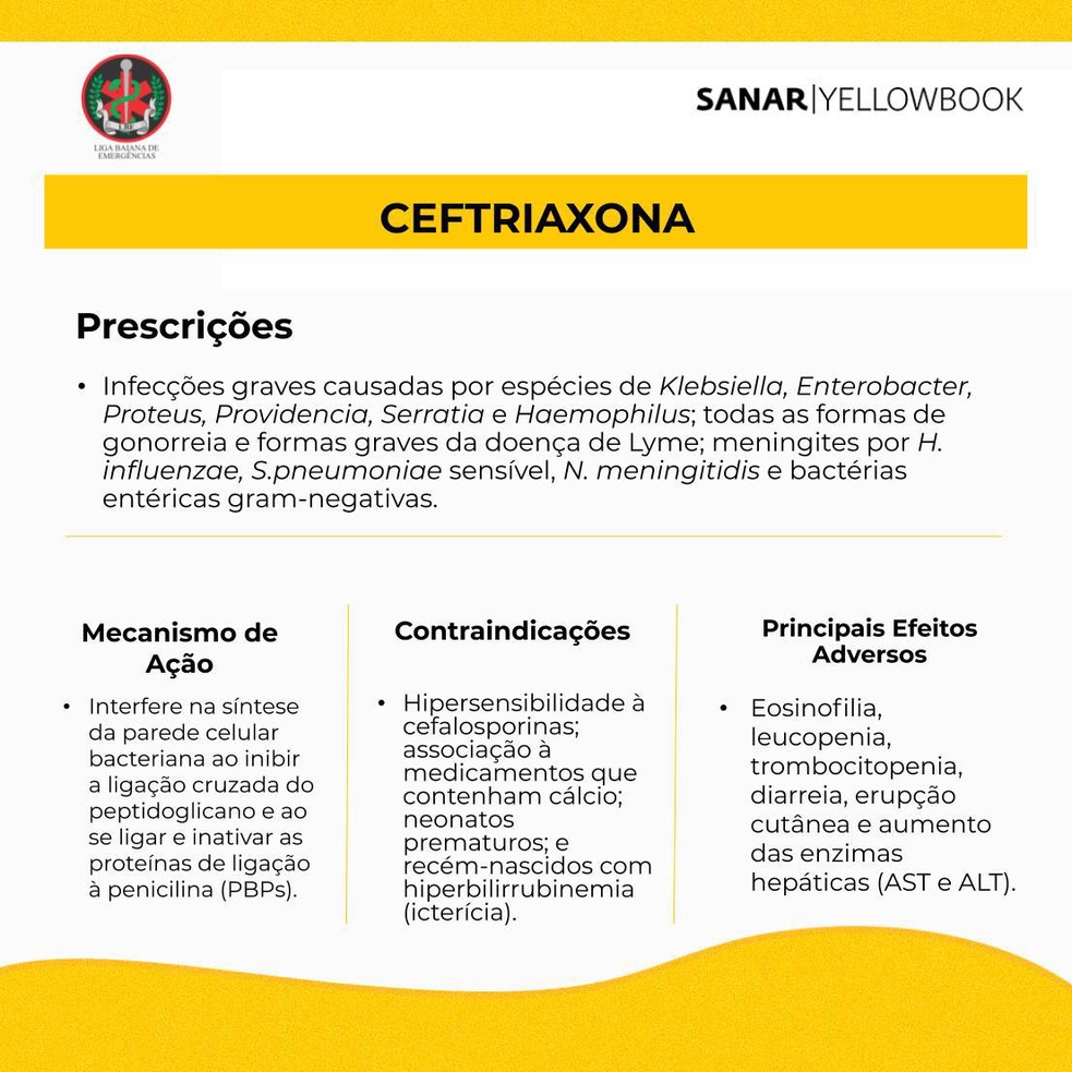 ceftriaxona para que serve 