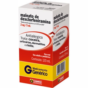 Para que serve o maleato de dexclorfeniramina?