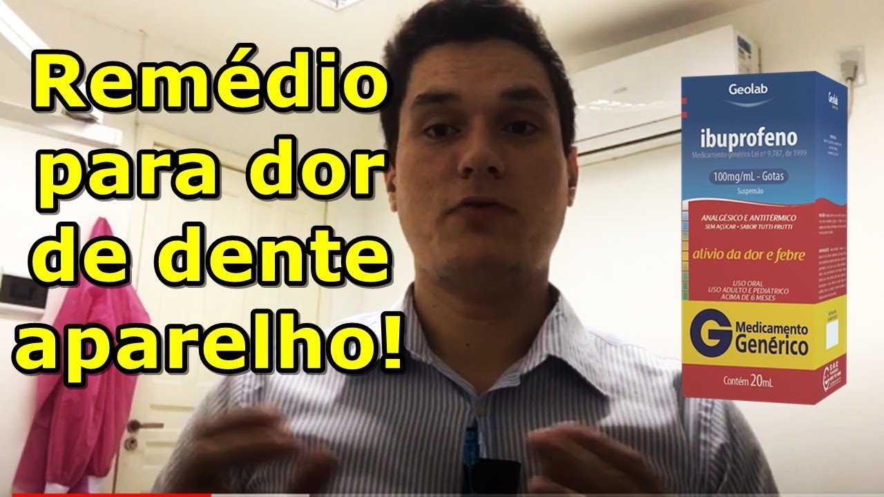 Tomar remédio para dor de dente usando aparelho: é seguro?